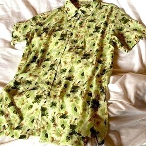 KATHIE Lee vintage button down slit side shirt xl